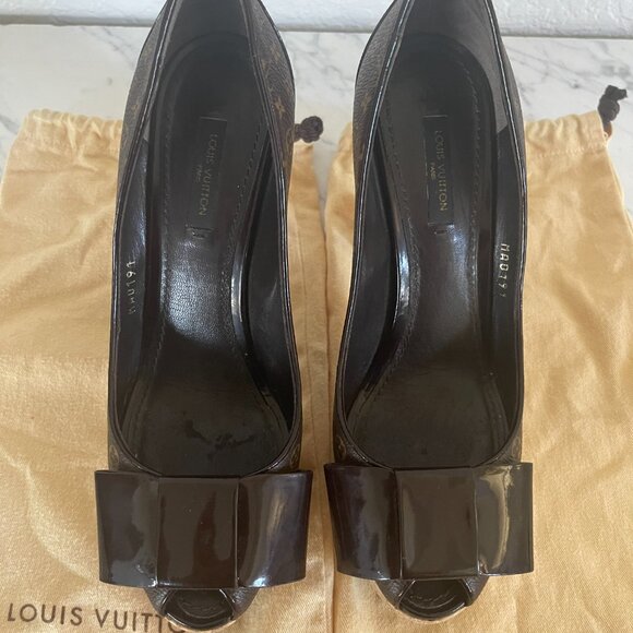 Authentic Louis Vuitton Monogram Rivoli Platform heels - size 38 - Picture 3 of 8